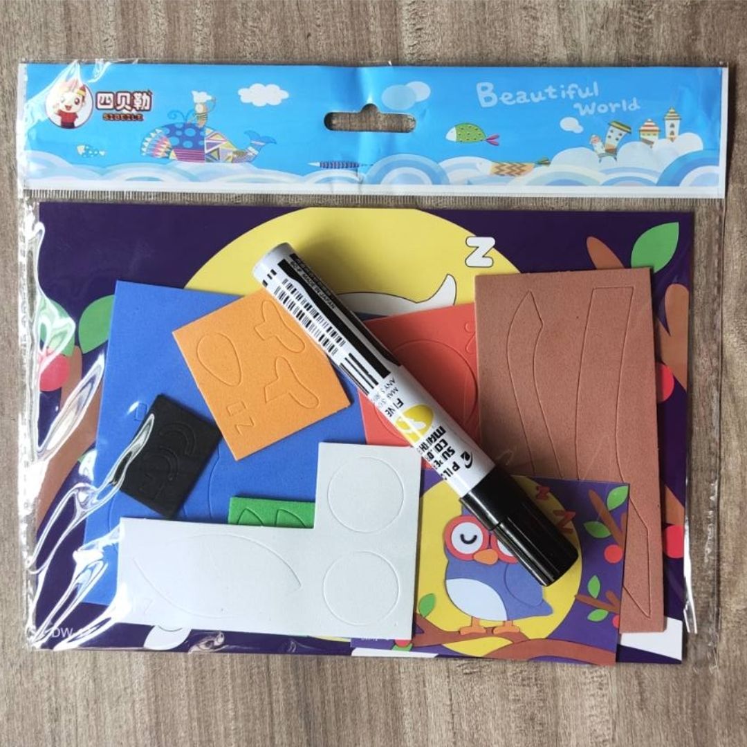 DIY Artwork Foam Stickers (Set of 4 designs)