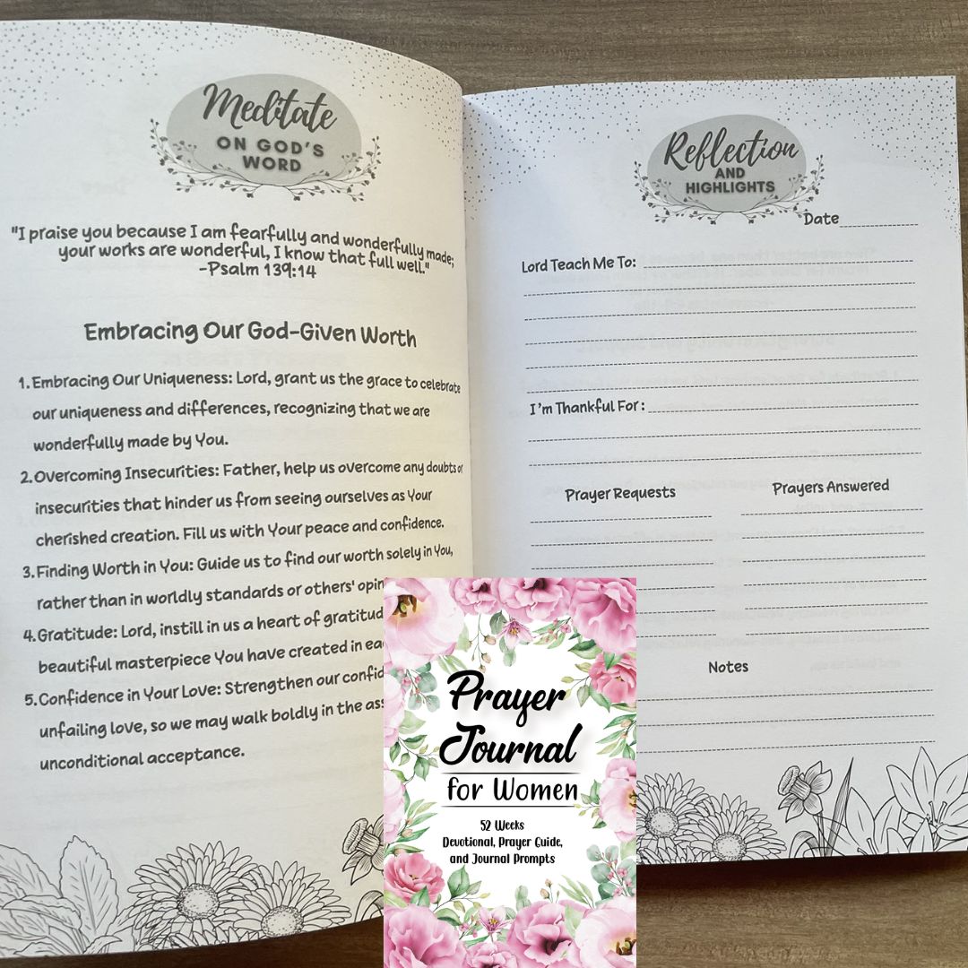 Prayer Journal for Women: 52 Weeks Devotionals, Prayer Guide, and Journal Prompts (softcover) (Undated - good for use any day of the year)