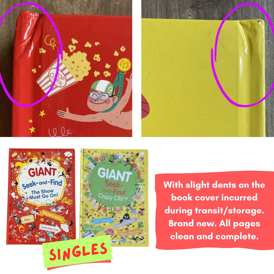 Giant Seek-and-Find (Crazy City / Th) Show Must Go On) (With SLIGHT DENTS on the book cover)