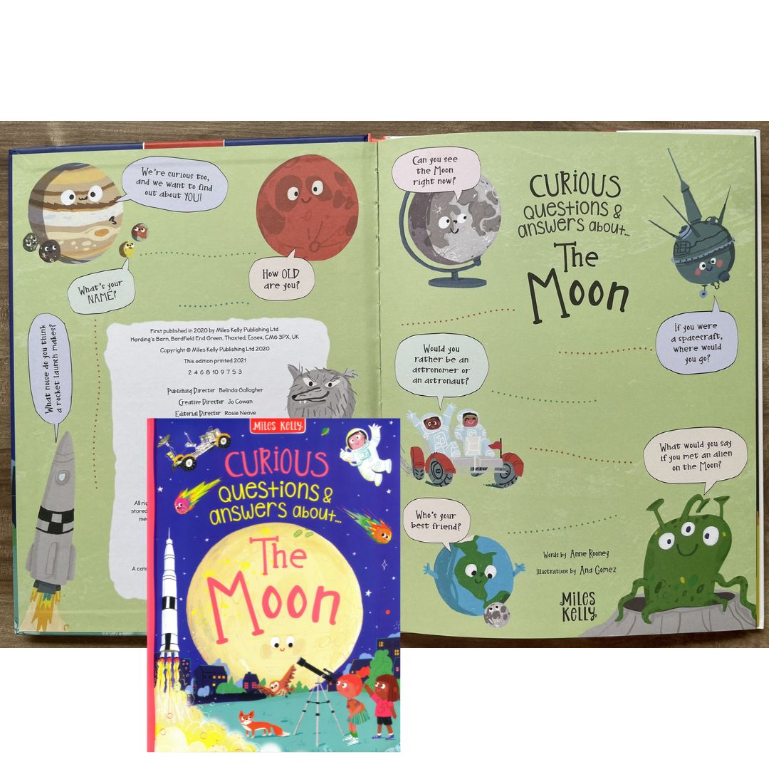 Curious Questions & Answers about THE MOON (Miles Kelly) hardcover
