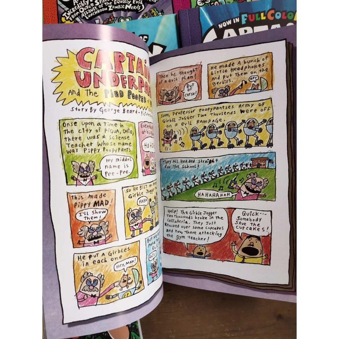 Captain Underpants COLORED (singles) brand new softcover