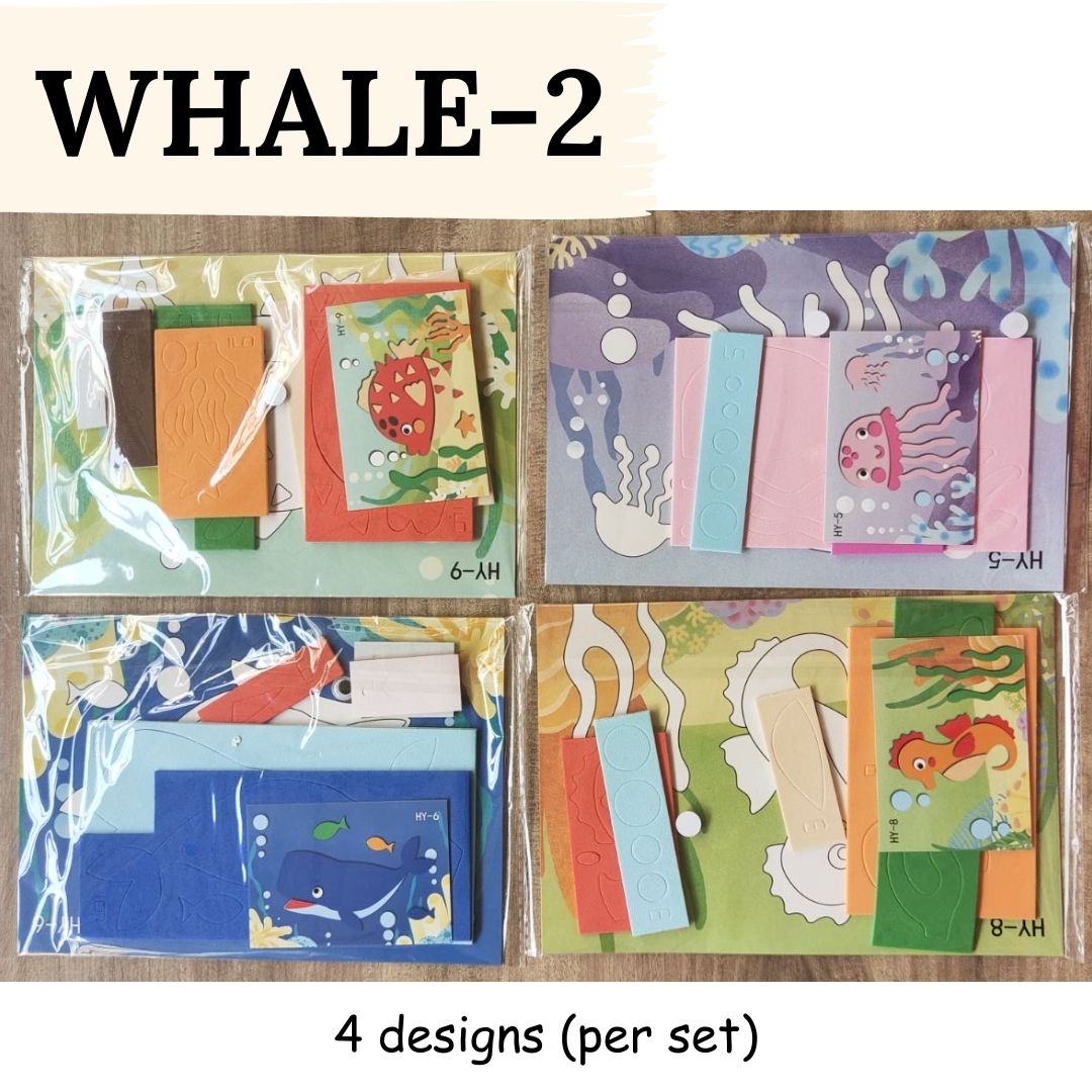 DIY Artwork Foam Stickers (Set of 4 designs)