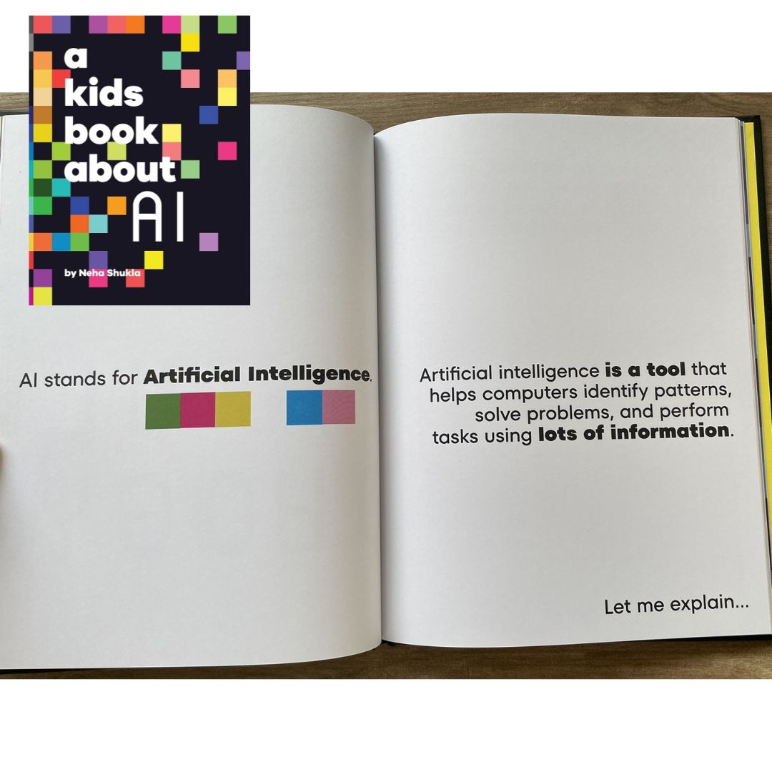 A Kids Book About AI (Artificial Intelligence) brand new Hardcover, with SLIGHT DENTS on book cover