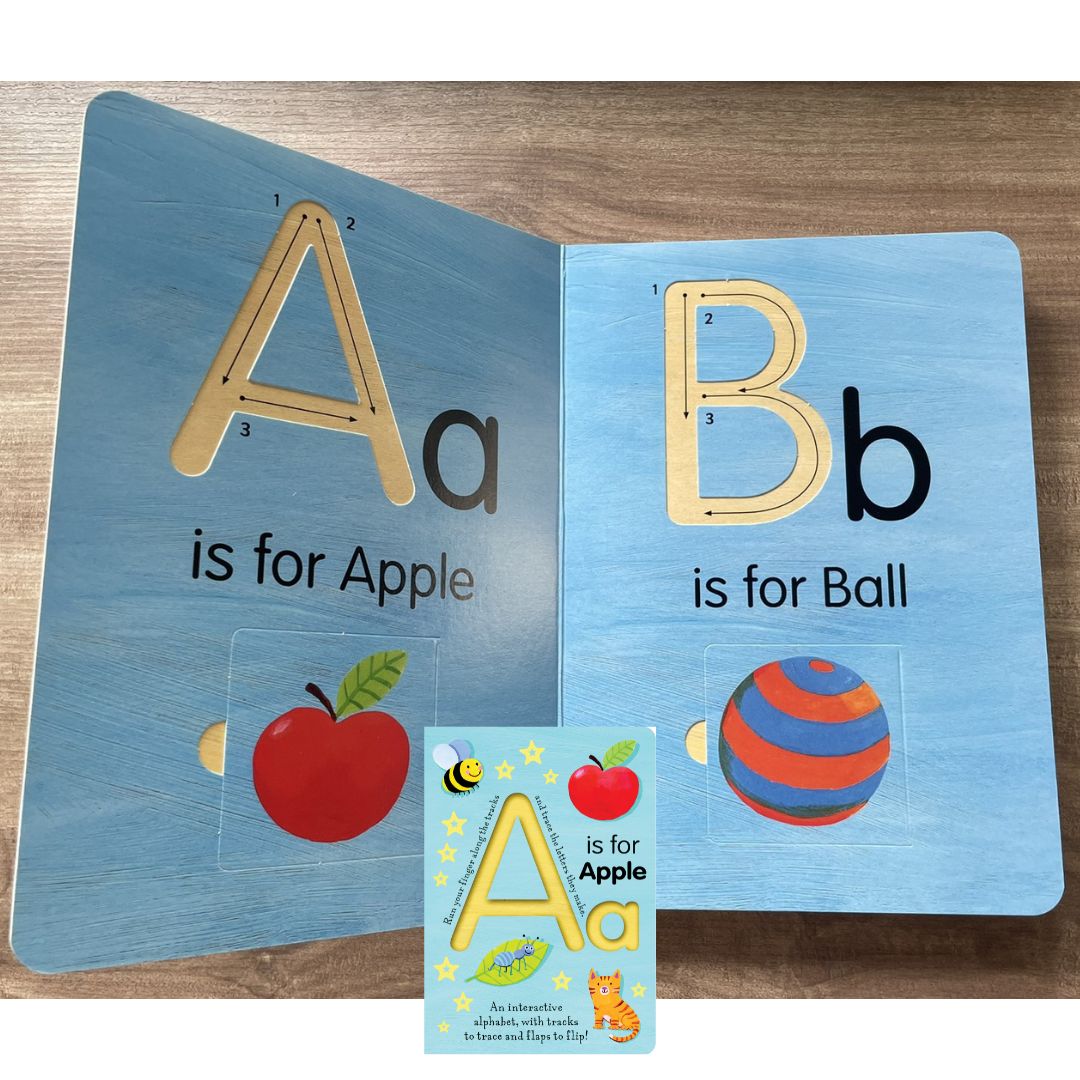 A is for Apple (Smart Kids Trace-And-Flip) Board book – Lift the flap (slight dents on book cover)
