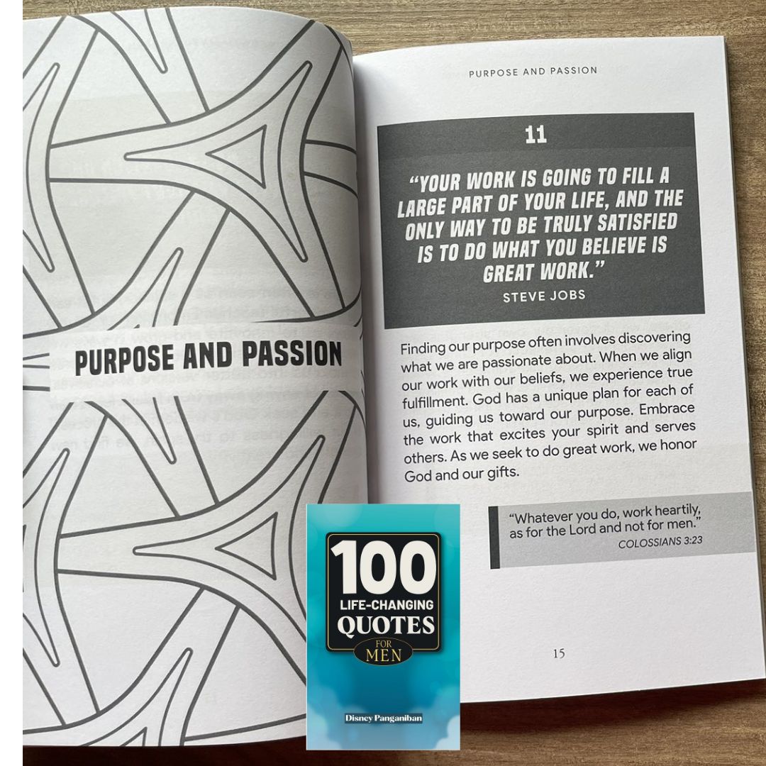 100 Life-Changing Quotes for MEN (by Disney Panganiban) brand new softcover