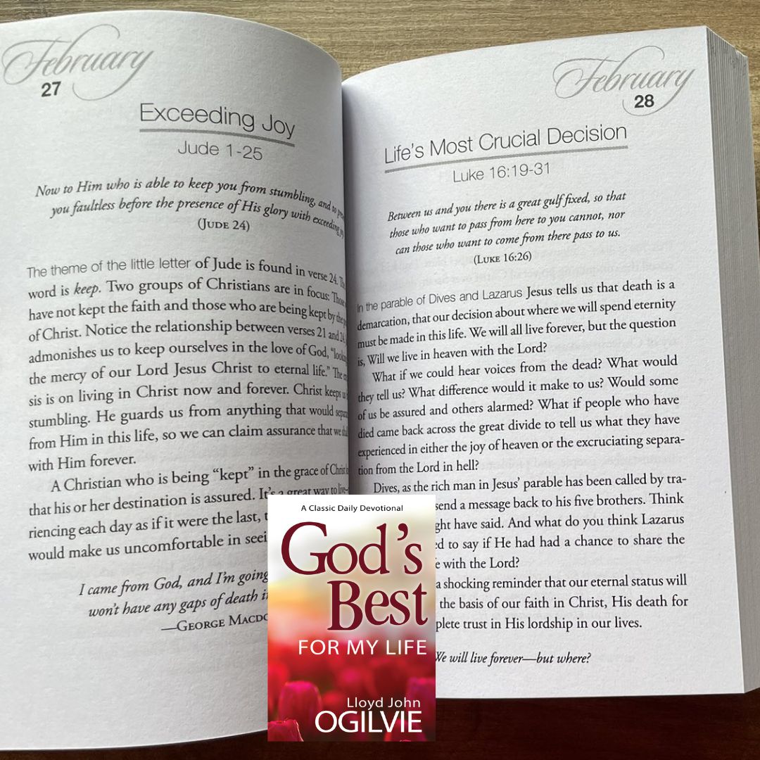 God's Best for My Life (A Classic Daily Devotional) by Lloyd John Ogilvie - brand new Softcover