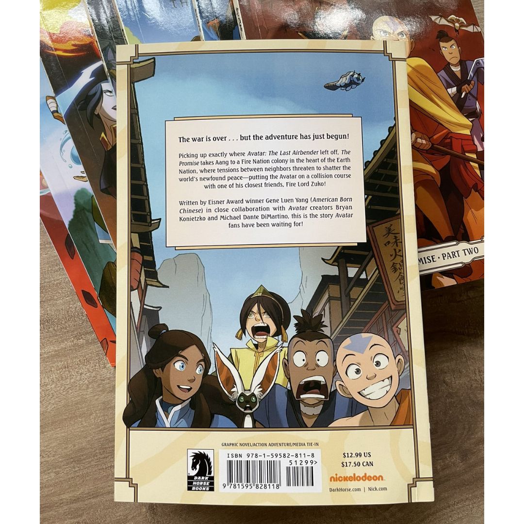 Avatar: The Last Airbender (SET 2) - The Promise / The Search / The Rift (9 books - NO BOX - softcover)
