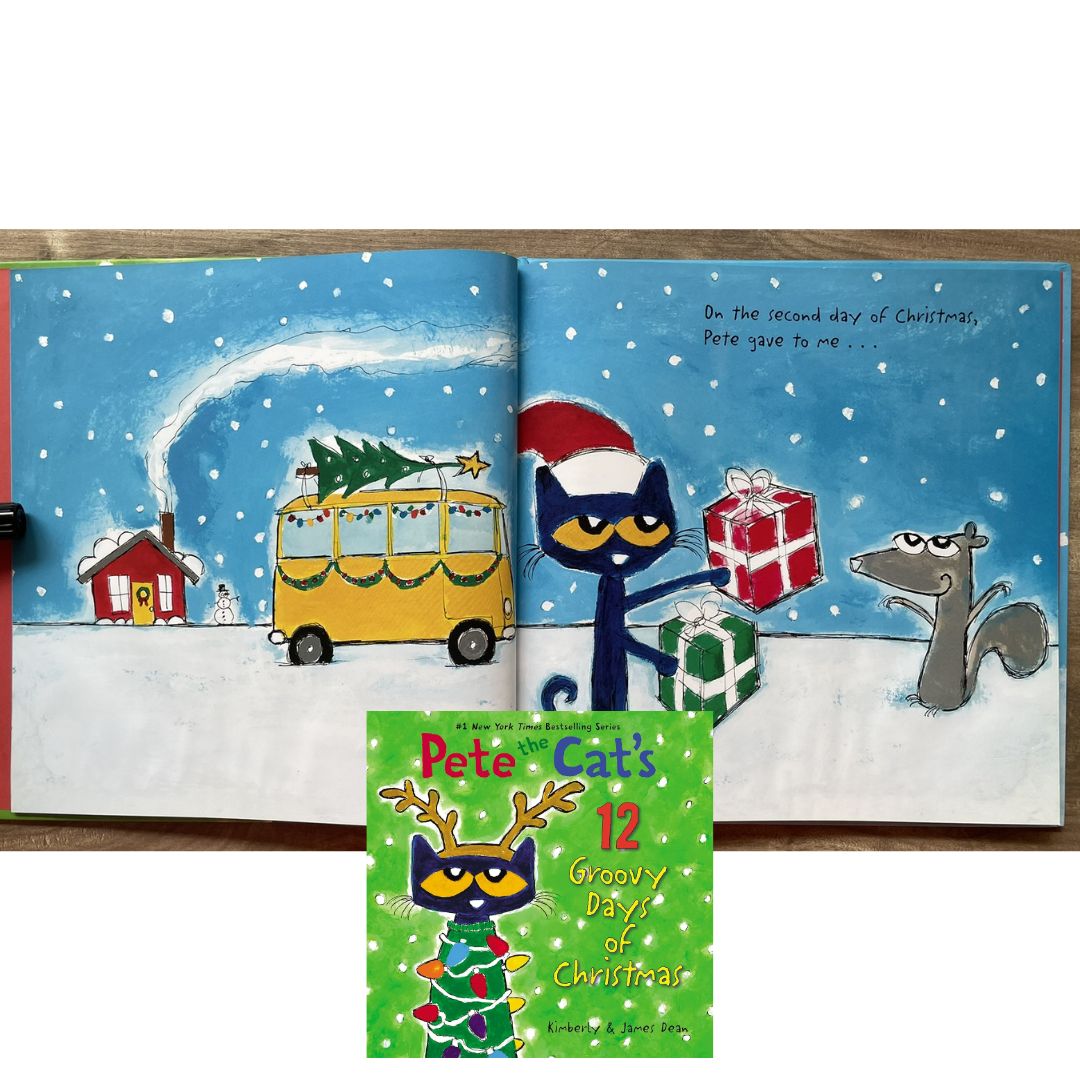 Pete the Cat's 12 Groovy Days of Christmas (hardcover)
