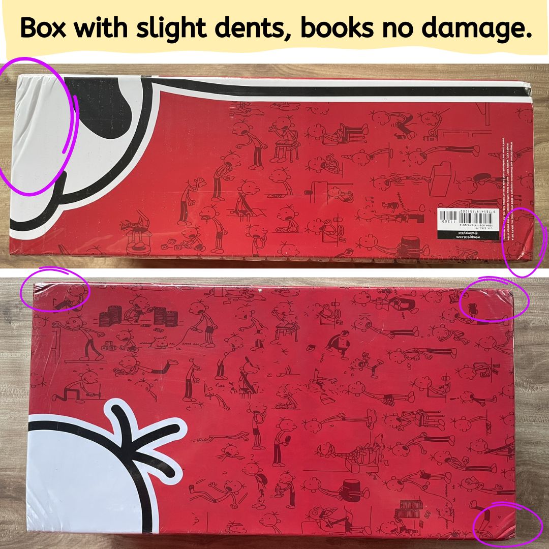 Wimpy Kid (set of 24 books) brand new softcover box set - BOX with SLIGHT DENTS, books no damage