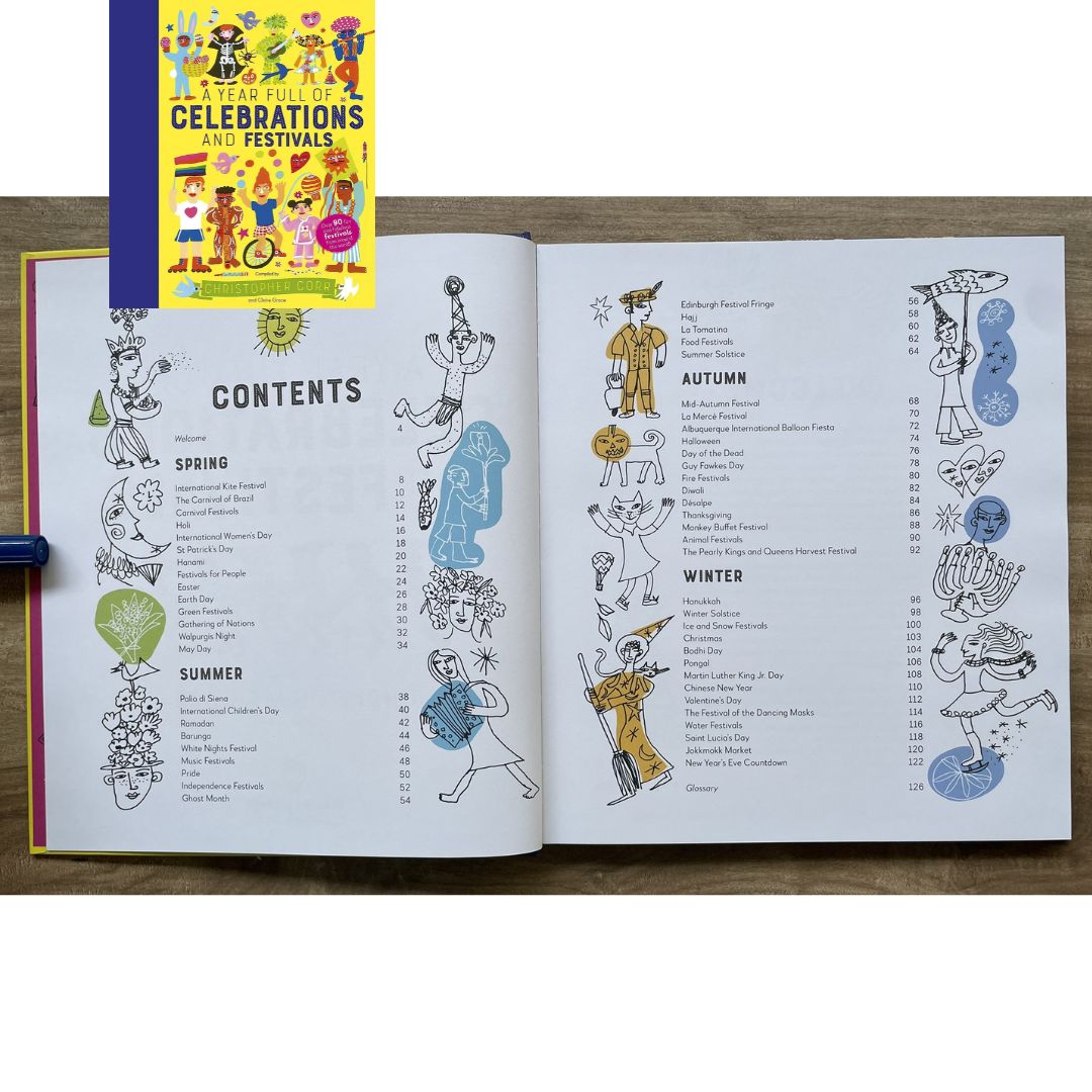 A Year Full of Celebrations and Festivals: Over 90 Fun and Fabulous Festivals from Around the World! (hardcover)