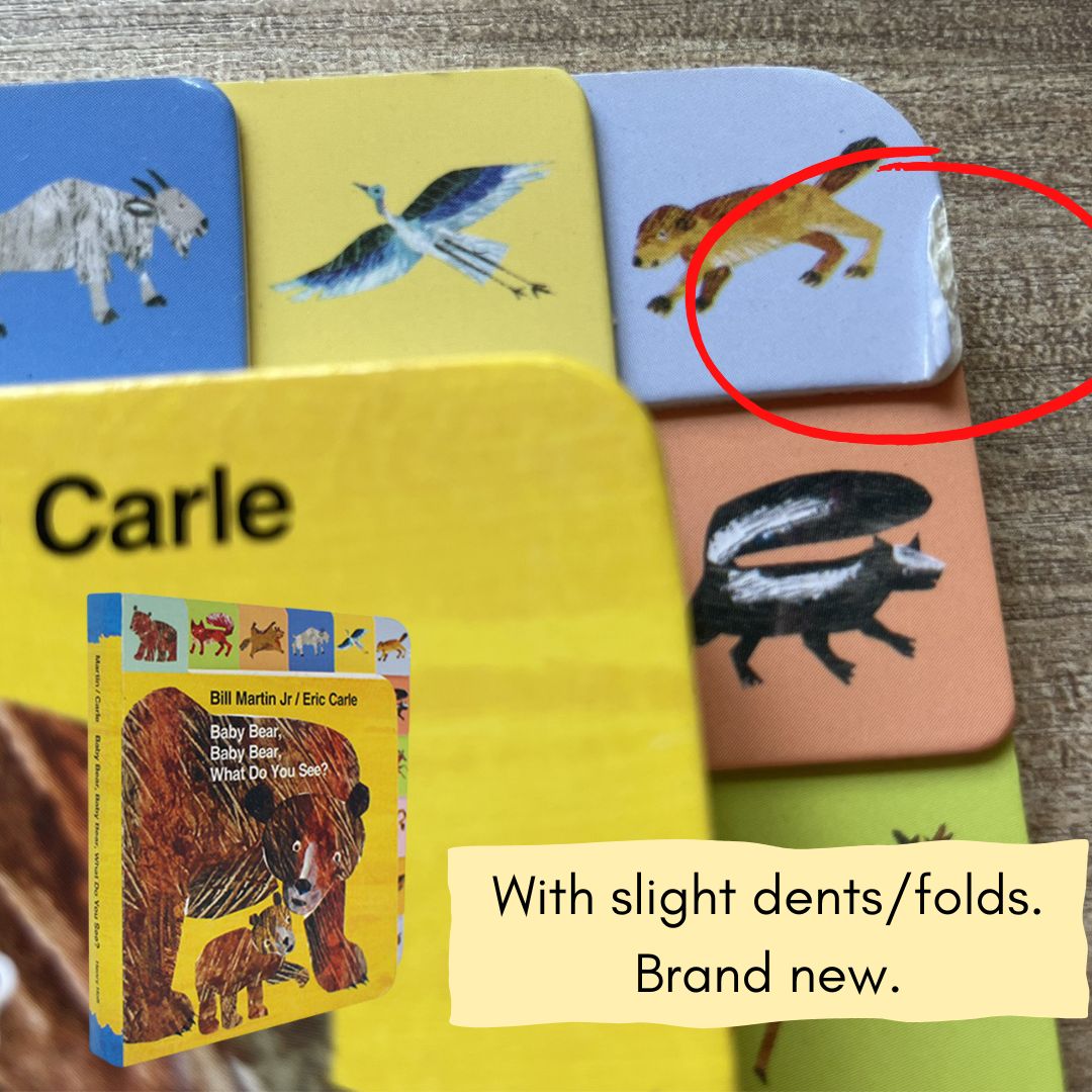 Mini Tab: Baby Bear, Baby Bear, What Do You See? (by Bill Martin Jr / Eric Carle) (Board Book) - brand new, with SLIGHT DENTS/FOLDS