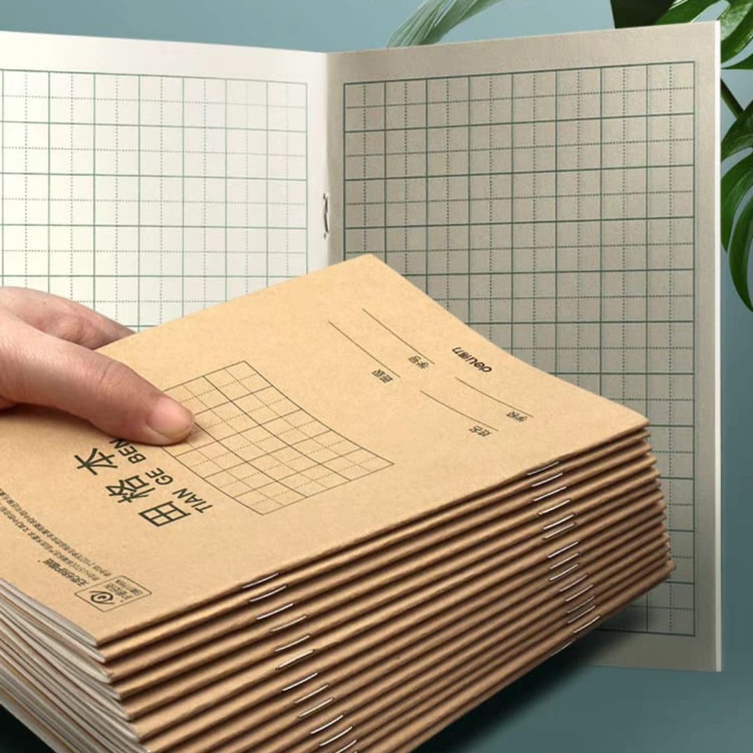 Chinese Writing Notebook Set (10 notebooks in a set, brand new softcover, no box)