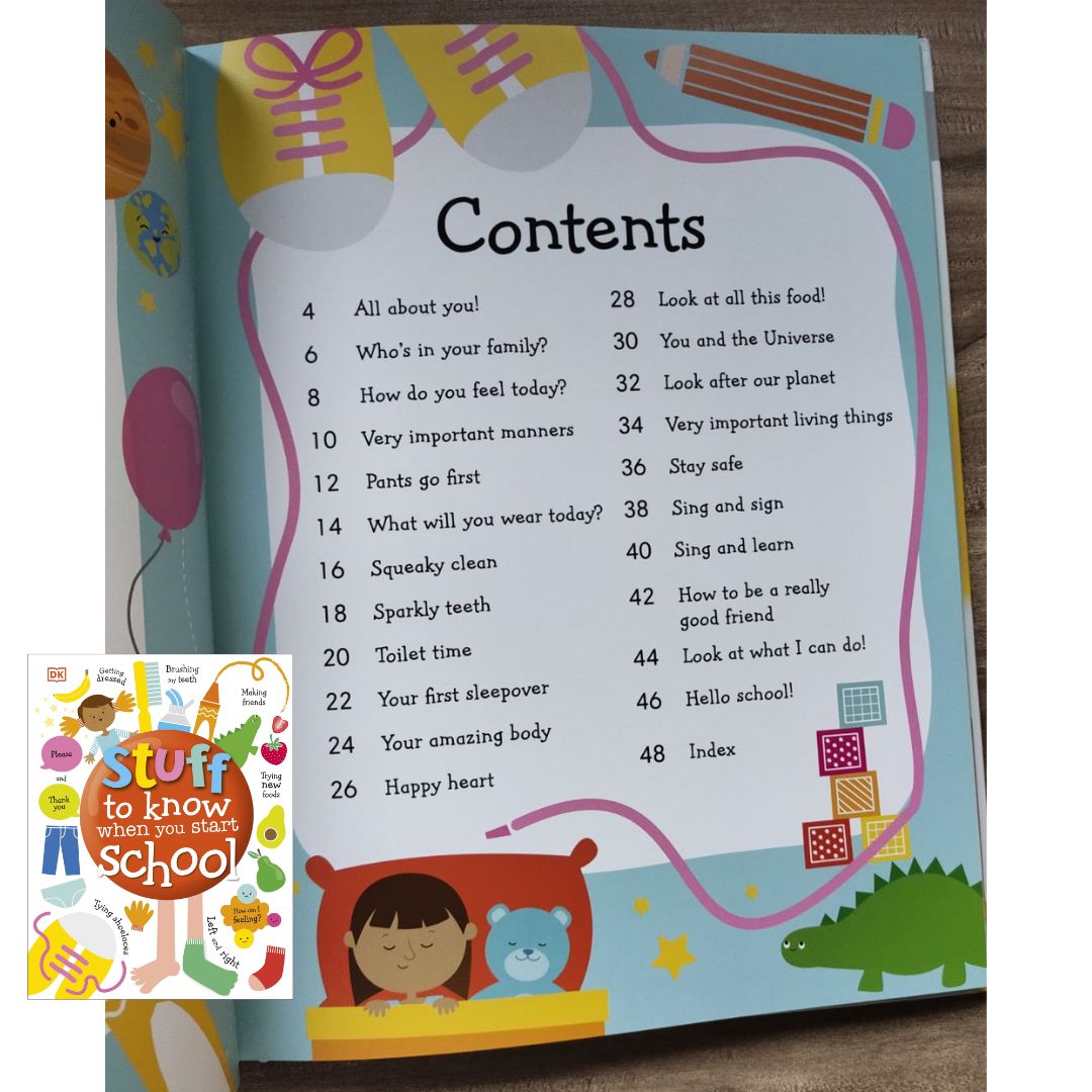 Stuff to Know When You Start School by DK (brand new Hardcover) with SLIGHT DENTS on book cover