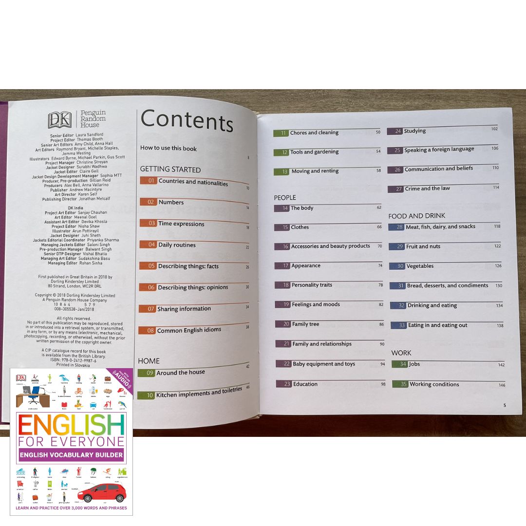 ENGLISH FOR EVERYONE English Vocabulary Builder (softcover) with slight folds on book cover