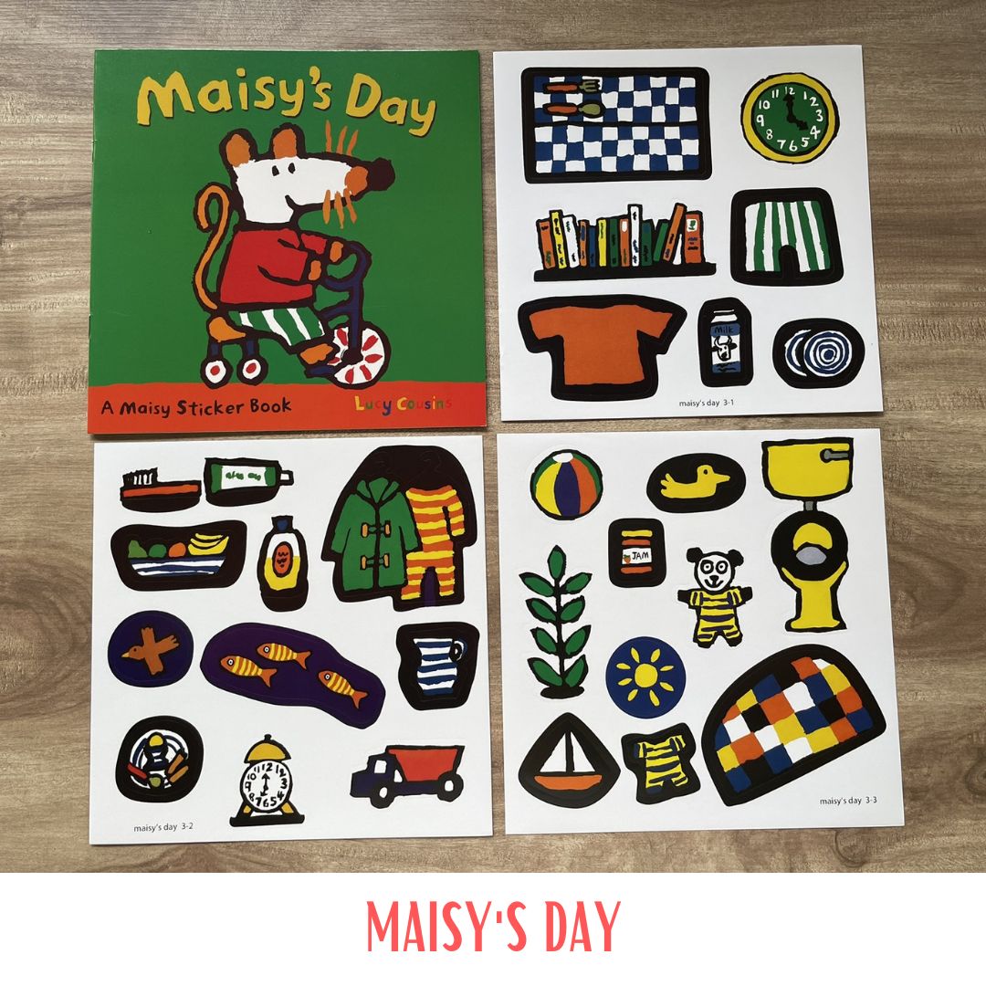 Maisy Storybooks // Sticker Books (8 by 8 inches each book) (SINGLES / RETAIL Post #2 of 2)