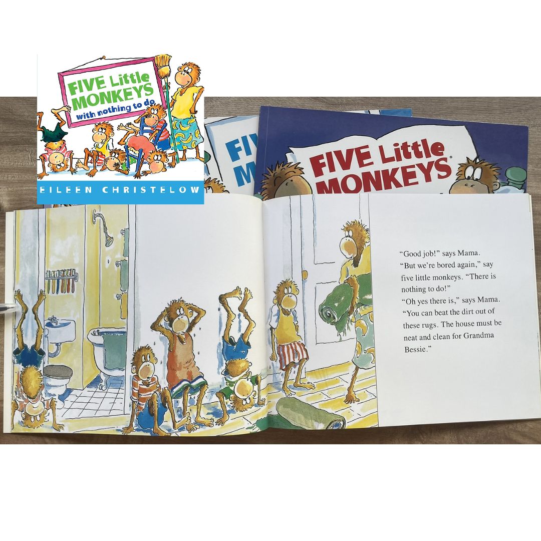 Five Little Monkeys WITH NOTHING TO DO (SINGLES, softcover)