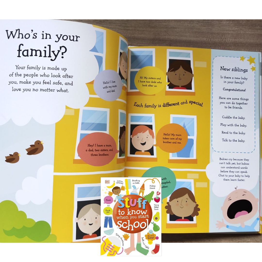 Stuff to Know When You Start School by DK (brand new Hardcover) with SLIGHT DENTS on book cover
