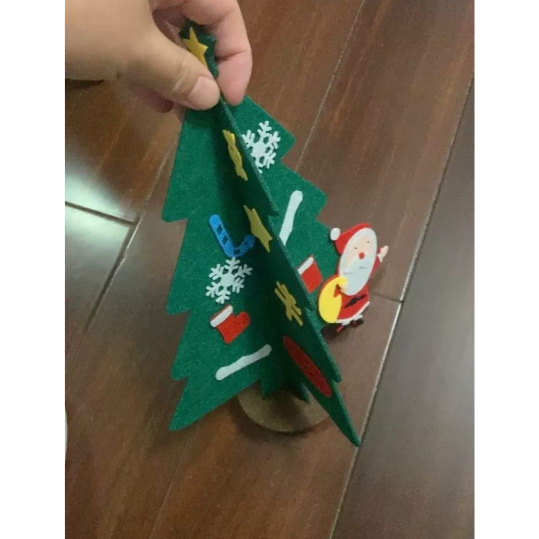 DIY Christmas Tree and Ornaments Nonwoven Foam Artwork