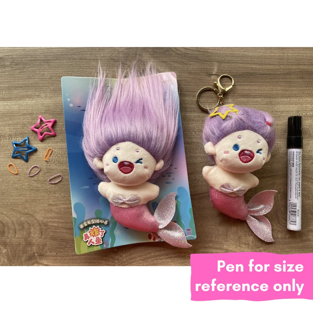 Mermaid Keychain (with hair clips) (SINGLES)