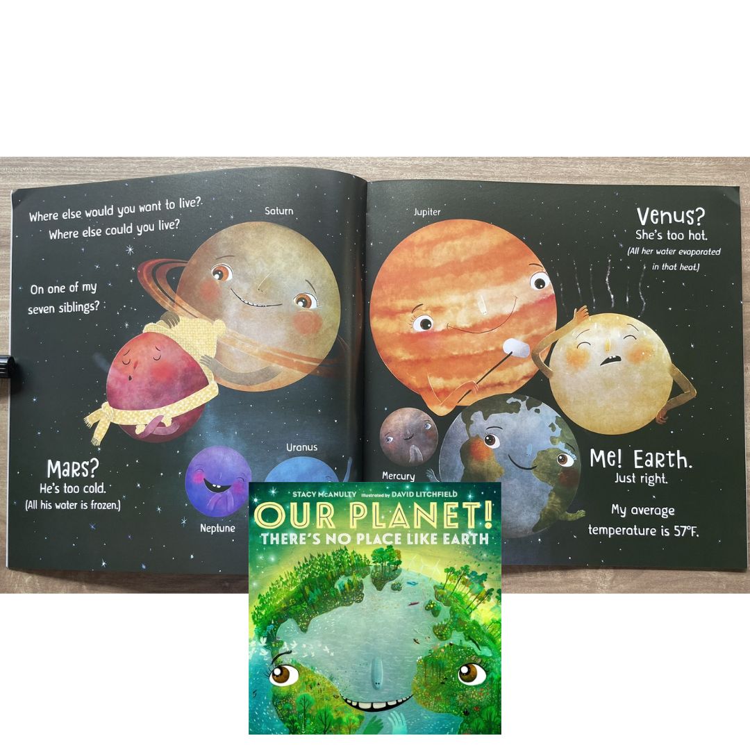 Sun / Earth / Moon / Ocean / Mars / Our Planet (OUR UNIVERSE by Stacy Mcanulty) SINGLES, brand new softcover