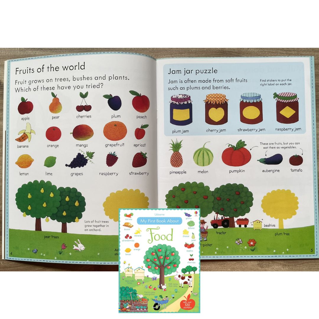 Usborne Sticker Book - My First Book About FOOD