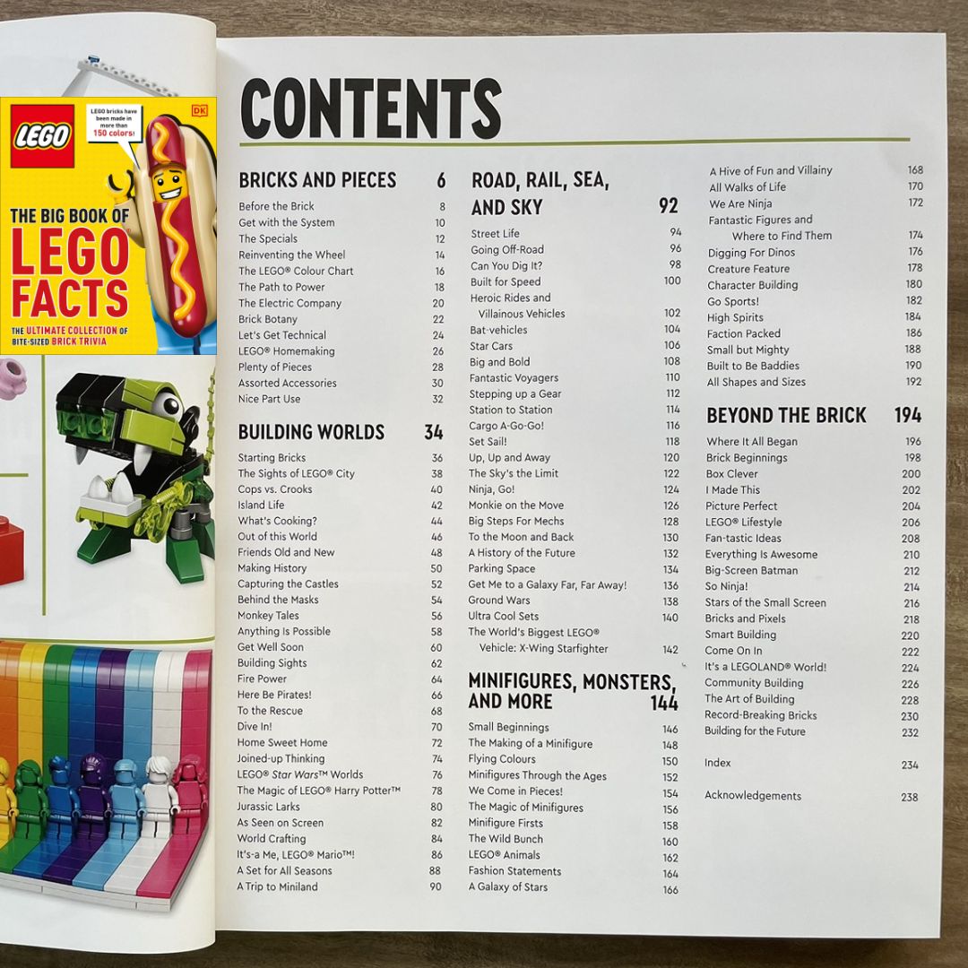 DK The Big Book of LEGO Facts (brand new hardcover, with slight dents on the book cover)