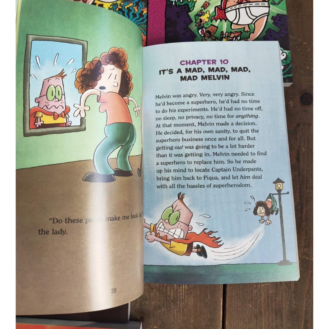Captain Underpants COLORED (singles) brand new softcover