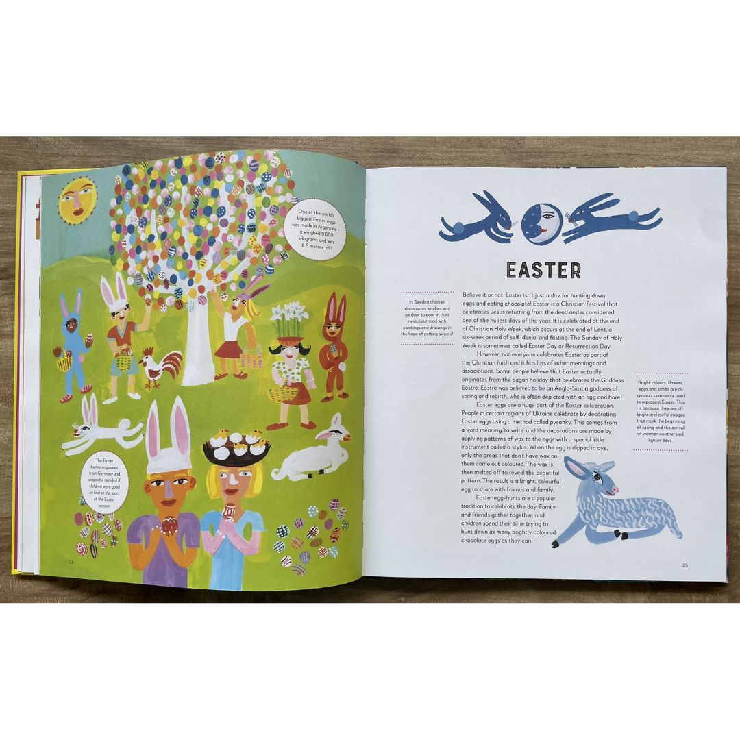 A Year Full of Celebrations and Festivals: Over 90 Fun and Fabulous Festivals from Around the World! (hardcover)