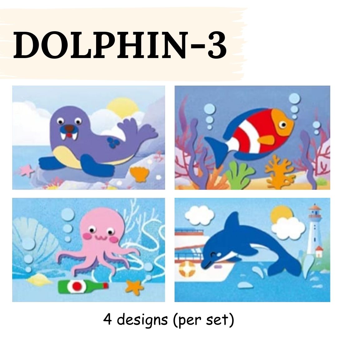 DIY Artwork Foam Stickers (Set of 4 designs)