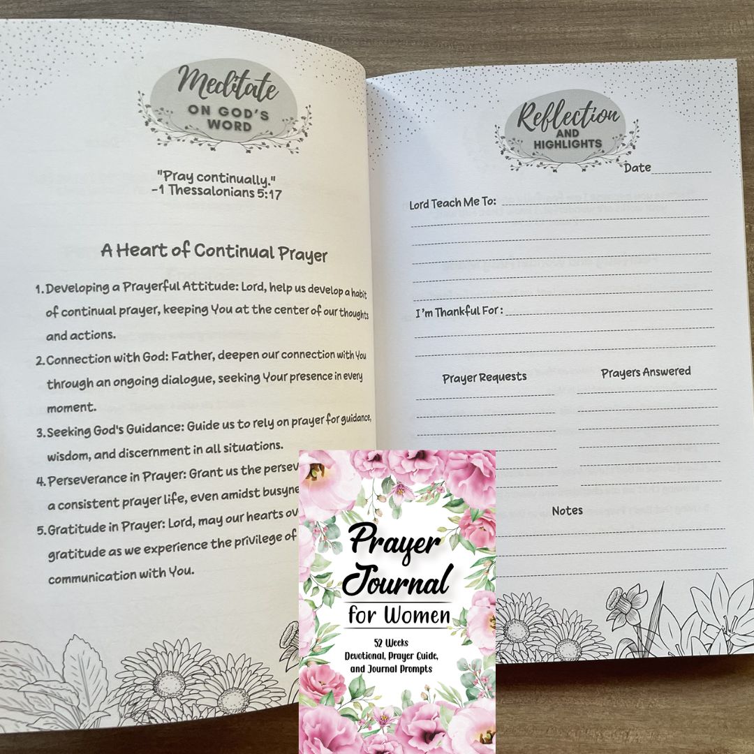 Prayer Journal for Women: 52 Weeks Devotionals, Prayer Guide, and Journal Prompts (softcover) (Undated - good for use any day of the year)