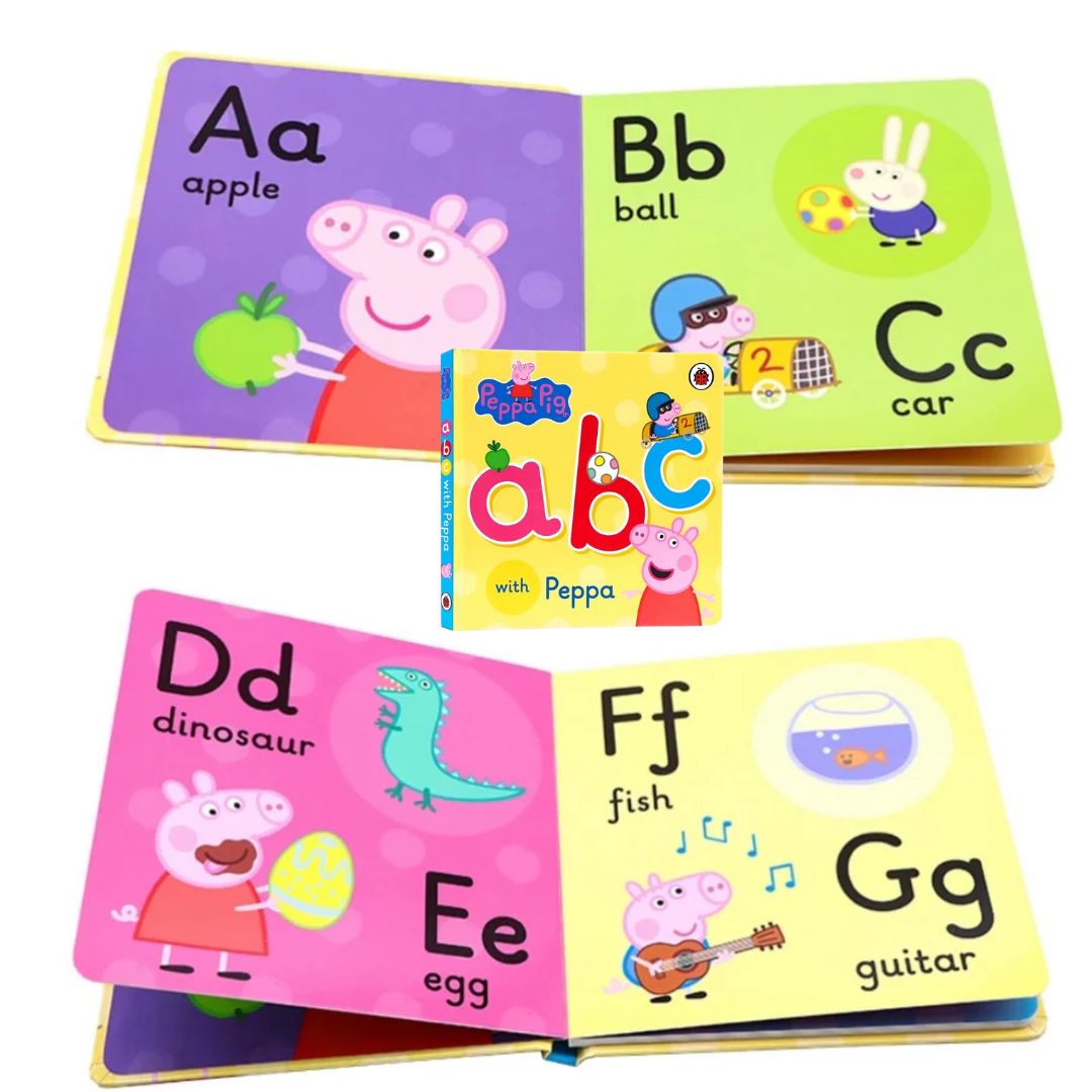 PEPPA PIG: LEARN WITH PEPPA Box Of Books (4 books) Boxset (BOX with SLIGHT DENTS, books no damage)