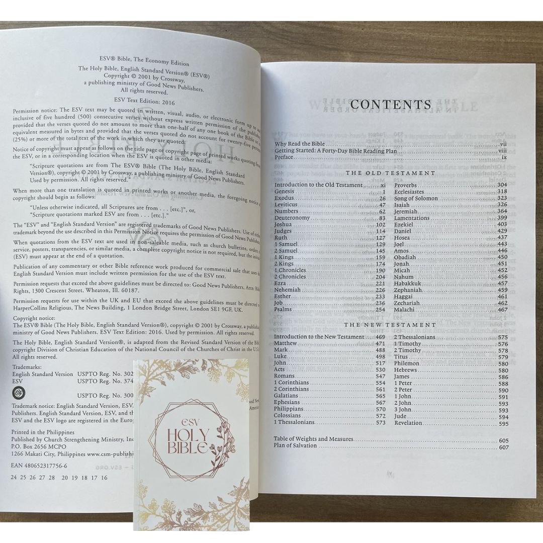 Wedding Bible (English Standard Version / ESV - Old and New Testament) Brand new paperback, 6.25 x 1 x 9 inches