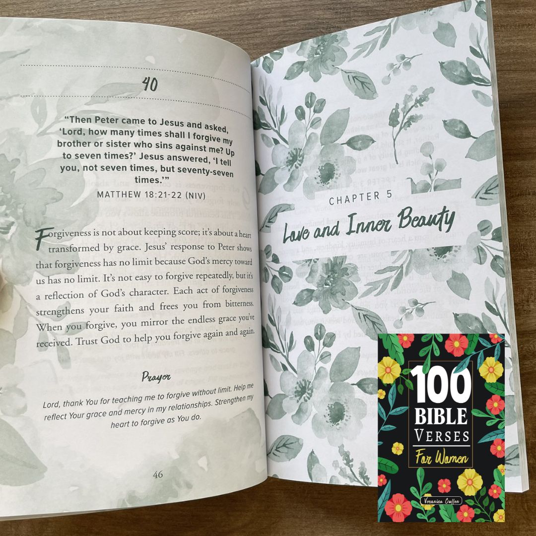 100 Bible Verses for Women: A Scripture-Filled Devotional with Prayers and Journal Reflections (by Veronica Cullen) (brand new softcover)