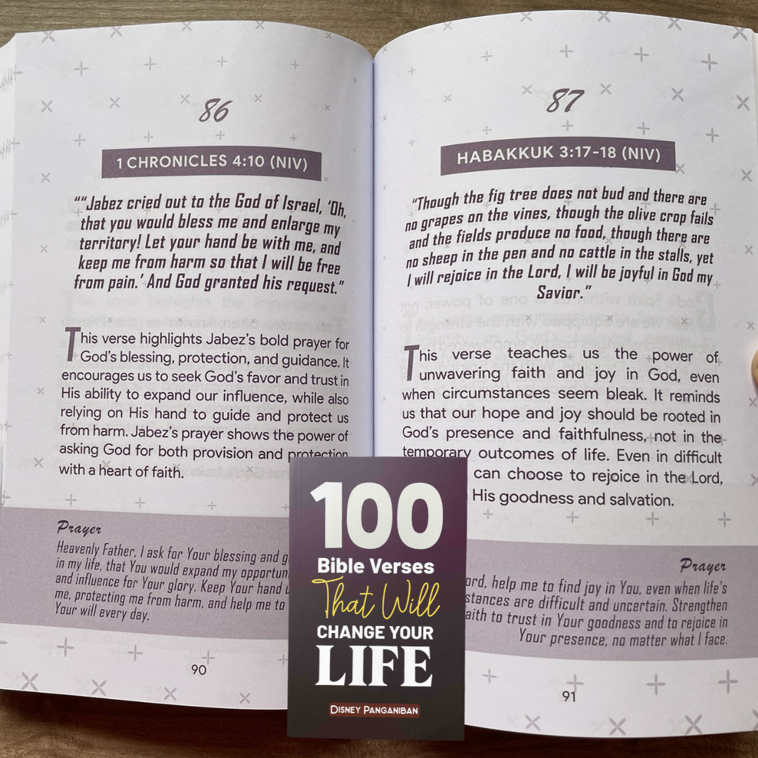 100 Bible Verses That Will Change Your Life (by Disney Panganiban) brand new softcover