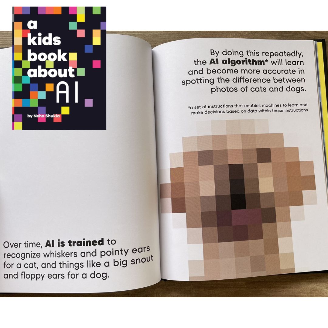 A Kids Book About AI (Artificial Intelligence) brand new Hardcover, with SLIGHT DENTS on book cover