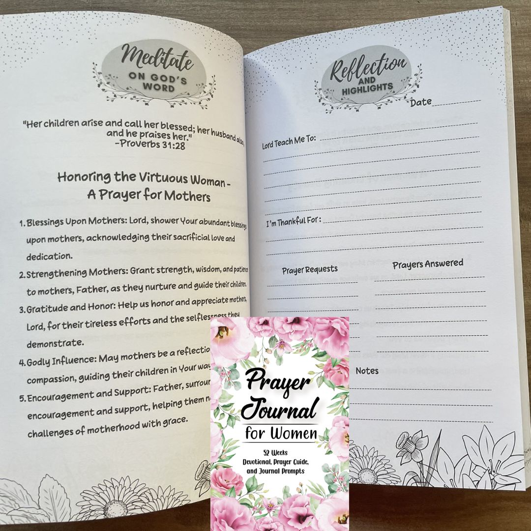 Prayer Journal for Women: 52 Weeks Devotionals, Prayer Guide, and Journal Prompts (softcover) (Undated - good for use any day of the year)