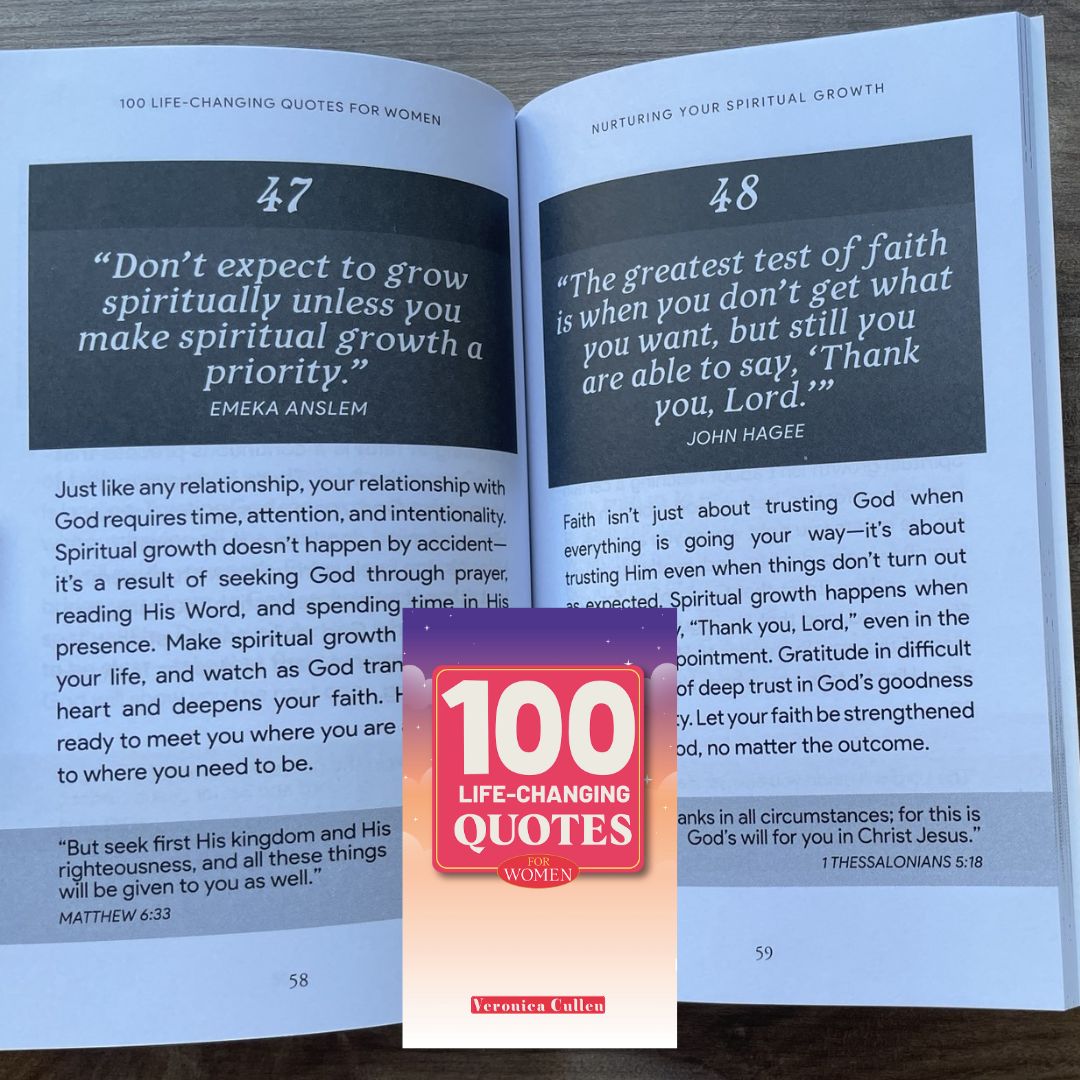 100 Life-Changing Quotes for Women (by Veronica Cullen) softcover