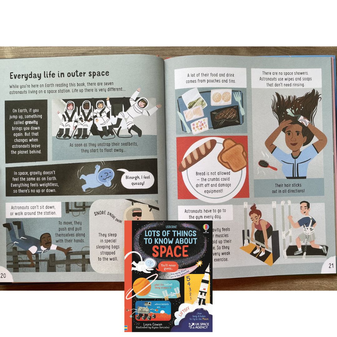 Usborne Lots of Things to Know About SPACE (brand new Hardcover) - with SLIGHT DENTS on book cover