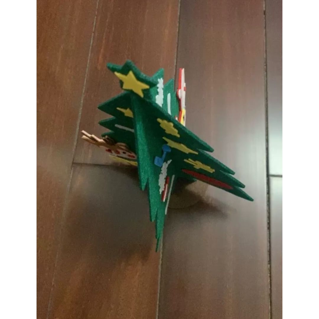 DIY Christmas Tree and Ornaments Nonwoven Foam Artwork