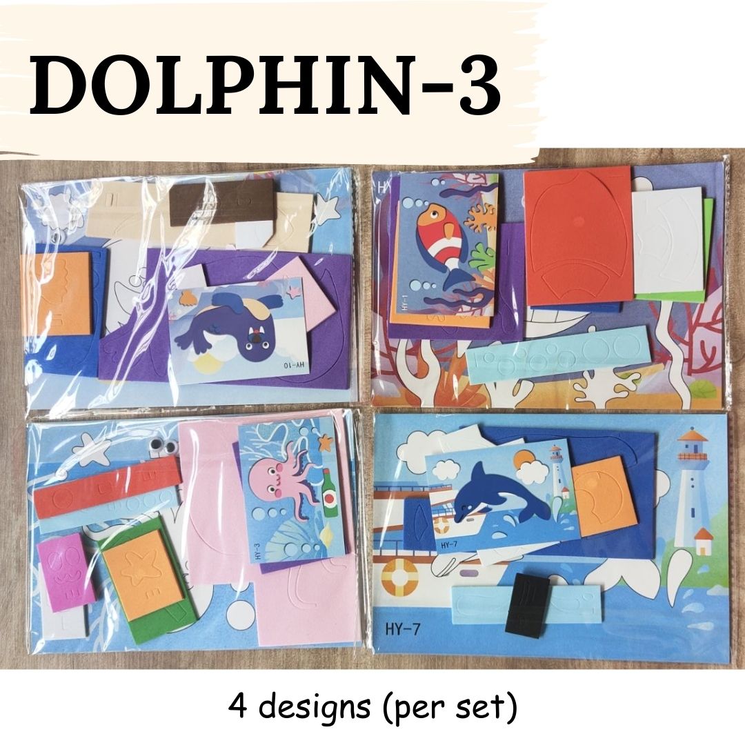 DIY Artwork Foam Stickers (Set of 4 designs)