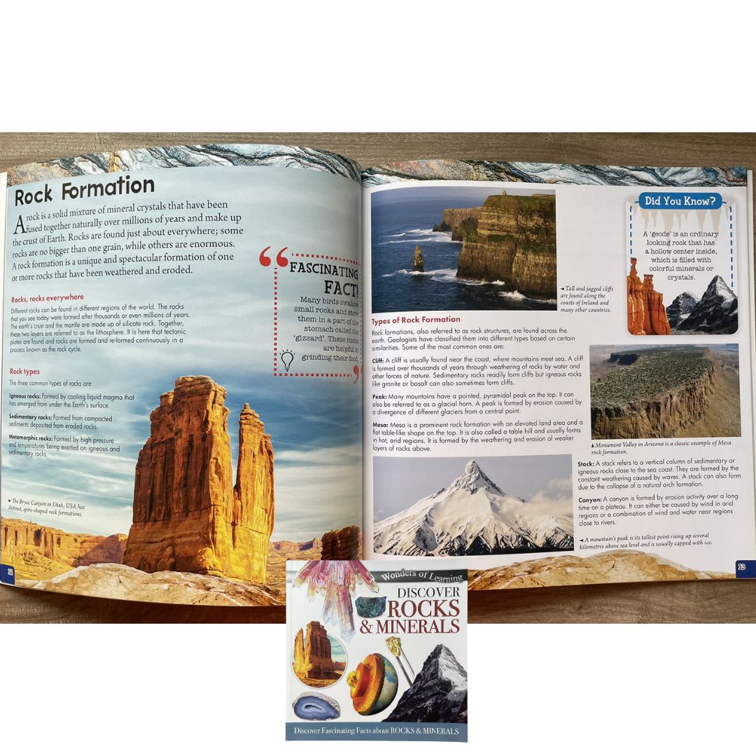 Wonders of Learning: Discover ROCKS AND MINERALS (brand new SOFTCOVER)