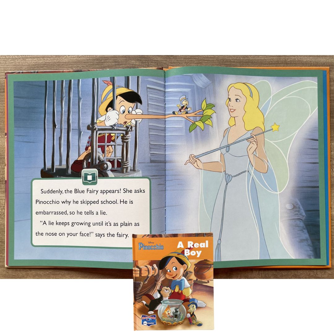 DISNEY Pinocchio A Real Boy (Story Reader) (brand new hardcover, with slight dents on book cover)