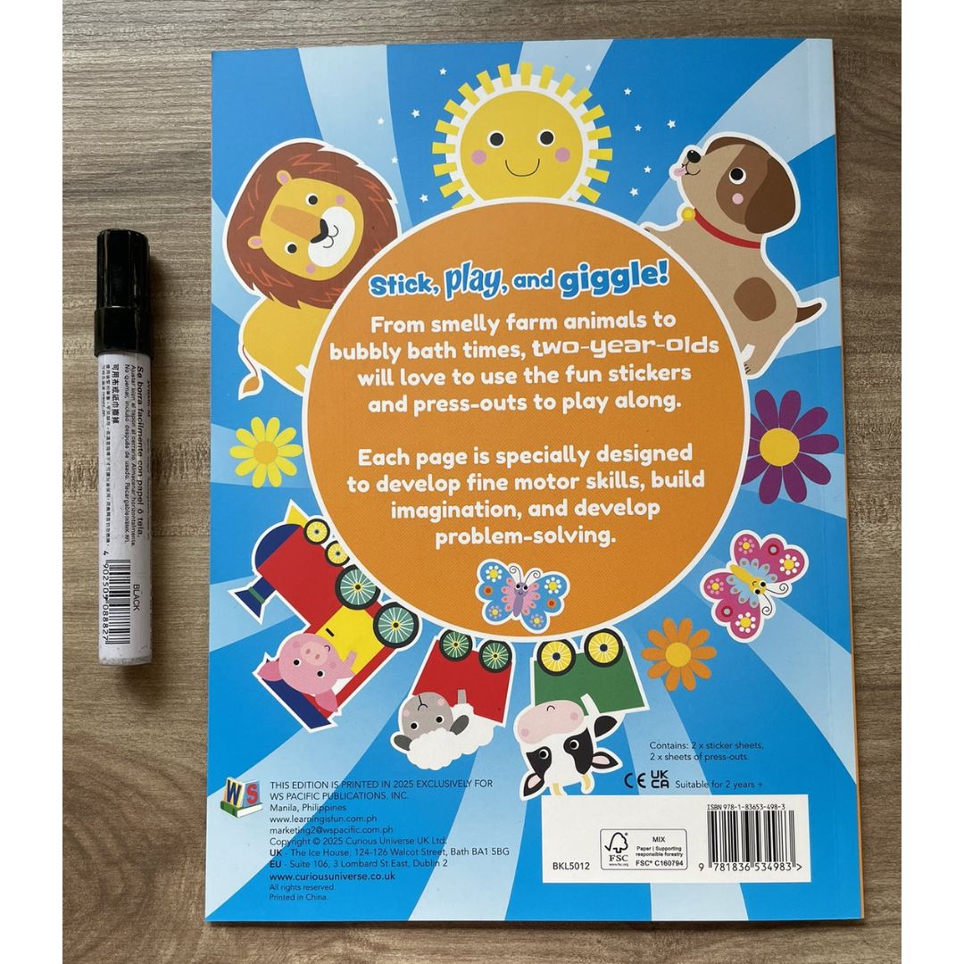 Sticker Fun for 2 to 5 Year Olds (SINGLES, brand new softcover, activity and stickers book)