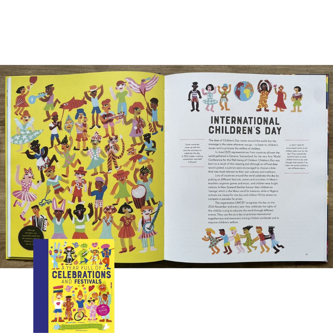 A Year Full of Celebrations and Festivals: Over 90 Fun and Fabulous Festivals from Around the World! (hardcover)