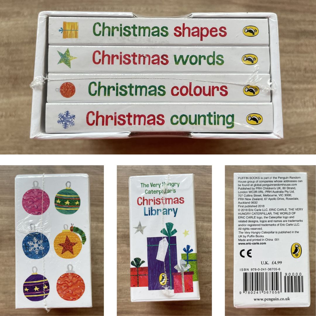 Eric Carle - Very Hungry Caterpillar's CHRISTMAS Little Library (4 - mini board books)