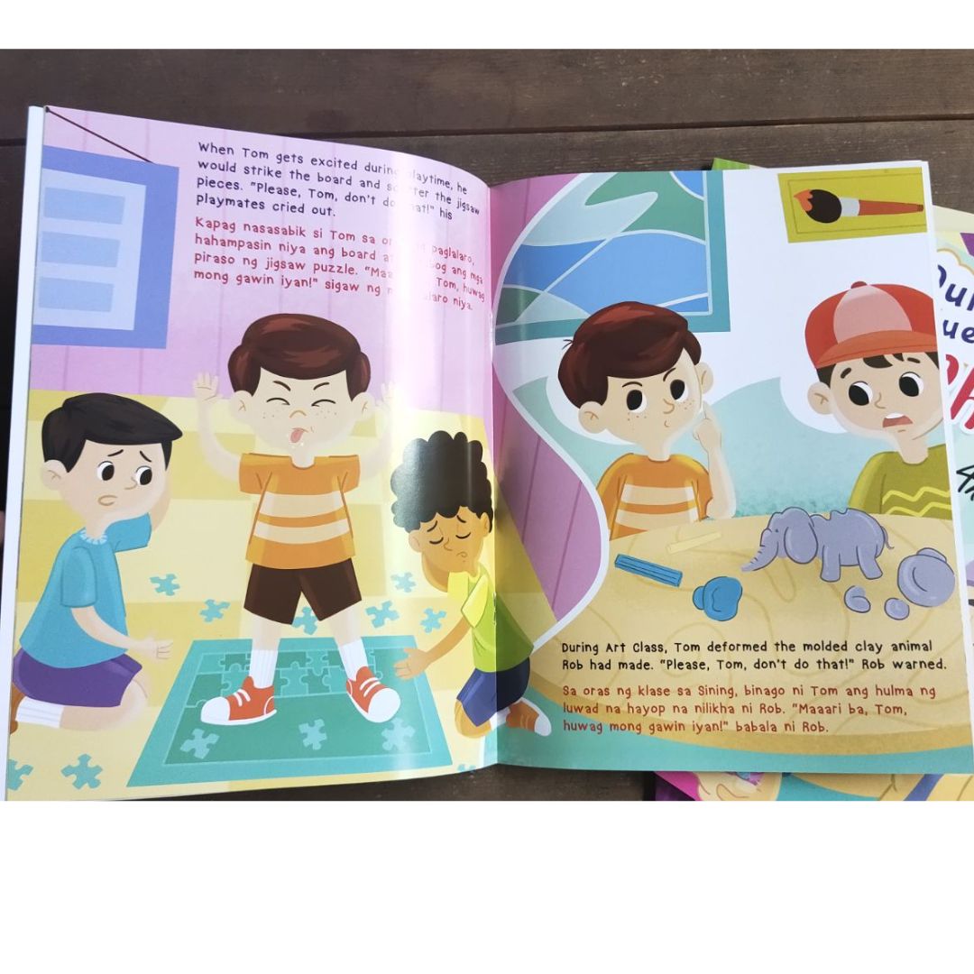 Batang Matalino OUR VALUES (4 books) brand new softcover, with Filipino translation