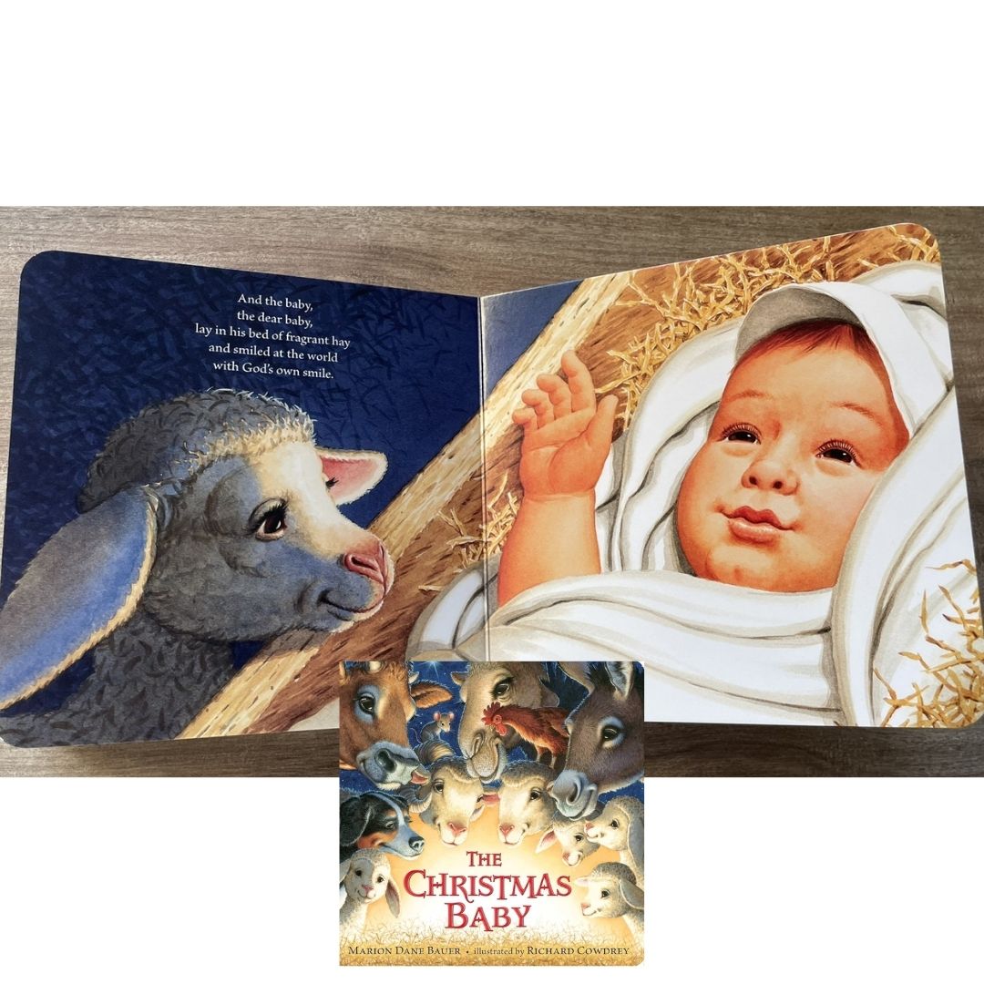 The Christmas Baby (brand new Board Book) with SLIGHT DENTS on book cover