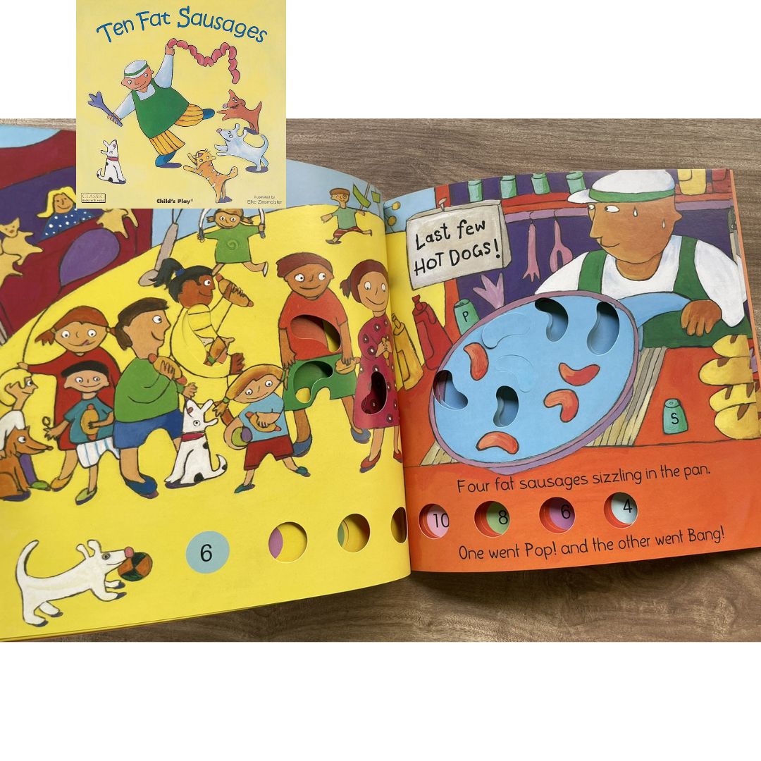Ten Fat Sausages (Classic Books with Holes - brand new softcover)