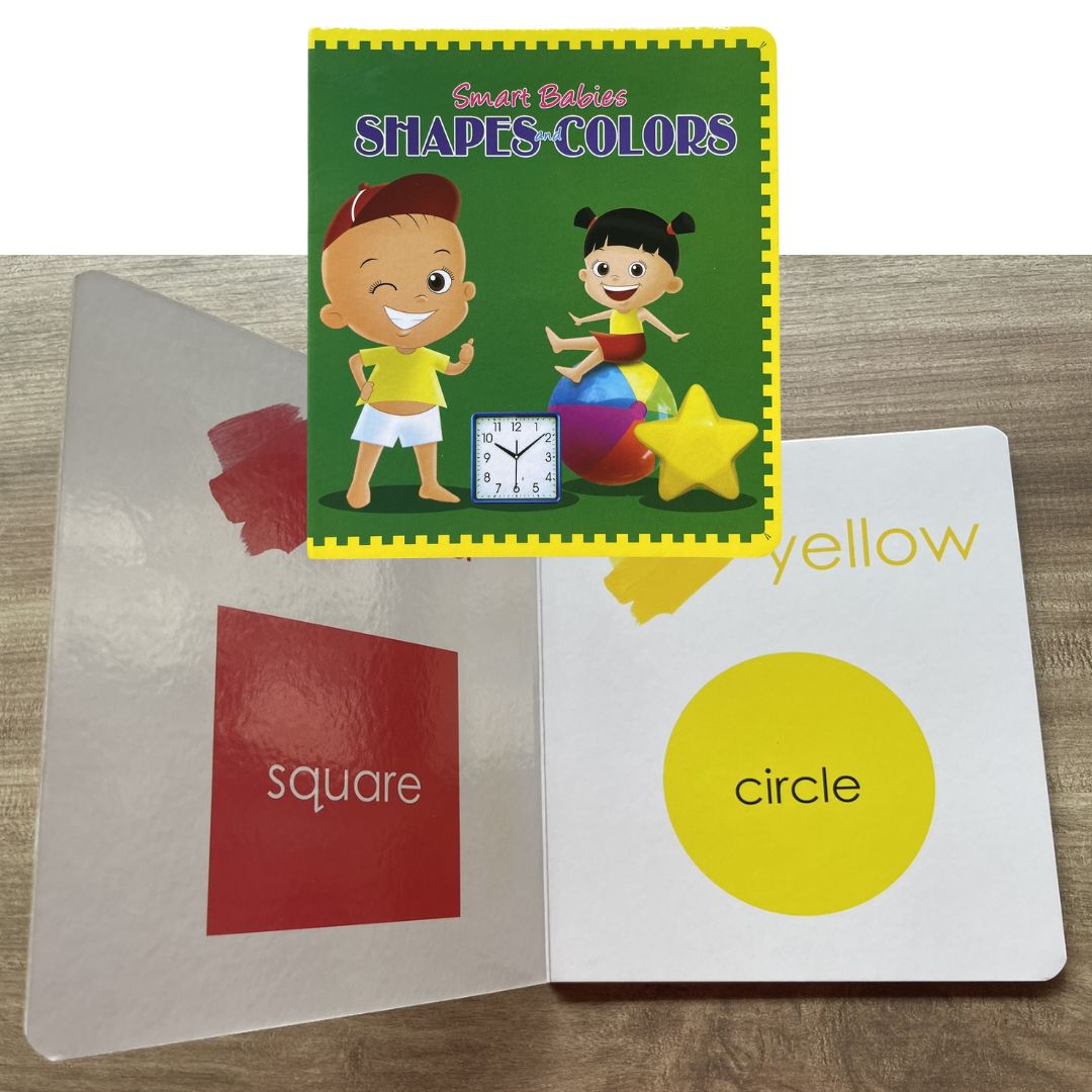 Smart Babies Board Book (ABC / Animals / Numbers / Shapes and Colors) (4 books) no box