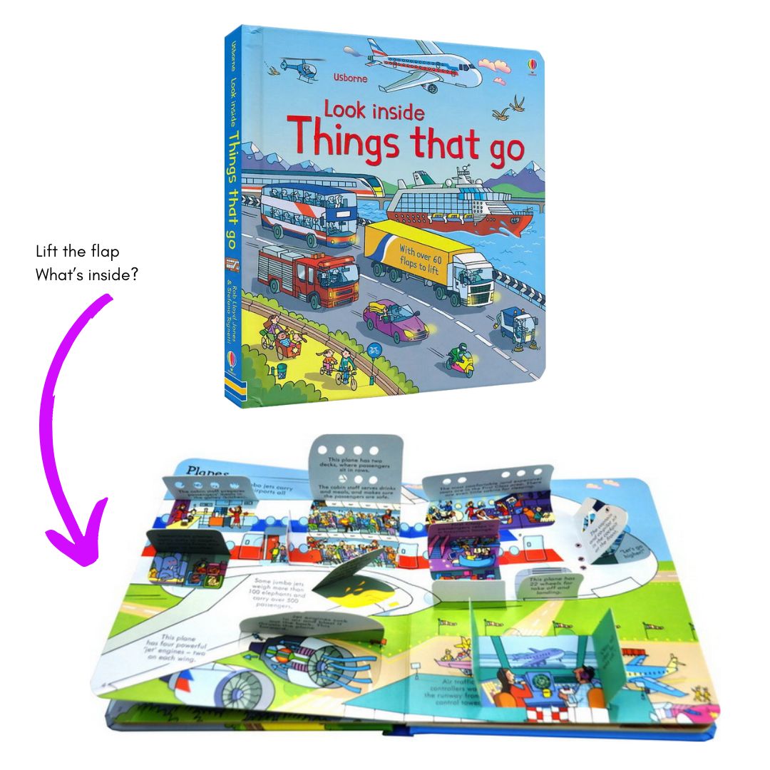 Usborne LOOK INSIDE (SINGLES, brand new Lift-the-flap Board book, w/ SLIGHT DENTS on book cover) Animals / Building Sites / Cars / Computers / Hospital / Sports / Things the Go / What Happens When You Eat / Our World / Your Body